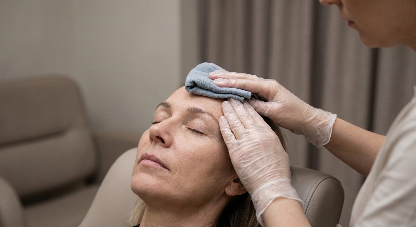 Cooling compress aftercare